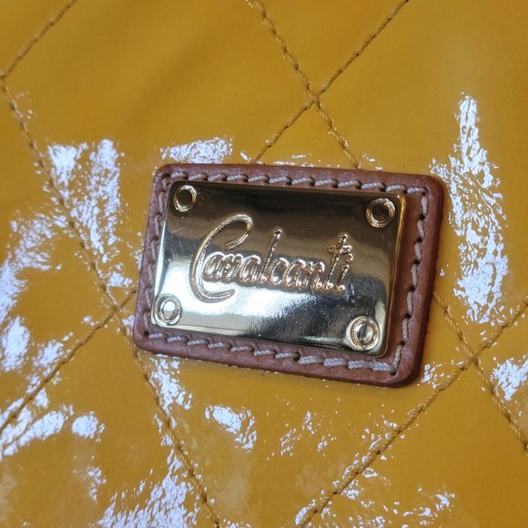 💥💥HOST PICK💥💥Cavalcanti Patent Yellow Quilted Tote - Picture 2 of 16